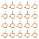 Unicraftale Ionenplattierung (IP) 20 Stück 304 Federringverschlüsse aus Edelstahl mit glatter Oberfläche STAS-UN0040-96RG-1