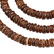 OLYCRAFT 428 pieces Coconut Shell Beads Natural Coconut Shell Rondelle Beads Flat Round Coconut Beads Strands for for Earring Bracelet Necklace Jewelry DIY Craft Making COCB-OC0001-001B-5