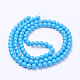 Chapelets de perles en verre peintes X-DGLA-S071-8mm-12-3