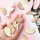 25 Paar 5 Holzcabochons im Stil&nbsp;WOOD-CJ0001-67-4