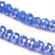 Chapelets de perles en verre électroplaqué EGLA-R048-2mm-M2-3