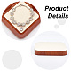 Square Wood Jewelry Plate AJEW-WH0401-71A-3