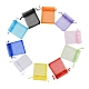 20шт 10 цвета прямоугольные сумки из органзы на шнурке CON-YW0001-31C-2