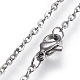304 Stainless Steel Pendant Necklaces NJEW-L150-20-4