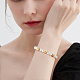 Benecreat 20 pièces 2 couleurs perles en laiton plaqué or longue durée perles entretoises rondes pour bracelet boucles d'oreilles collier fabrication de bijoux KK-BC0007-16-6