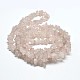 Puce rose naturelle perles de quartz brins X-G-N0134-12-2