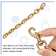 UNICRAFTALE 2Pcs Alloy Bag Extender Chain 17.2cm Antique Golden Purse Strap Extenders with Swivel Snap Hook Purse Replacement Chain Strap Accessories for Crossbody Bag Shoulder Bag DIY-WH0304-706AG-4