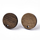 Fornituras de aretes de madera de nogal MAK-N033-008-2