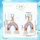 WADORN Rainbow Tassel Keychain KEYC-WH0029-45B-2