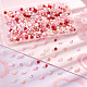 Ph pandahall 480 pièces perles acryliques roses OACR-PH0001-93-4