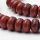 Rosso naturale perline di diaspro fili G-S272-16-3