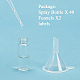 Benecreat 46pcs 3 estilo mini botellas de spray de vidrio recargables MRMJ-BC0003-25-5