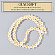 Olycraft ca. 61 Stück natürliche weiße Muschel-Blumenperlenstränge Perlenmuschel-Emaille-Blumenperlen doppelseitige orangefarbene Blumen-Muschelperlen für Frauen SHEL-OC0001-02-4