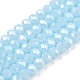 Electroplate Glass Beads Strands EGLA-A034-P2mm-A25-1