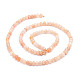 Chapelets de perles de sunstone naturelle naturelles G-E569-H11-2