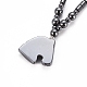 Non-magnetic Synthetic Hematite Necklaces NJEW-G331-05-6