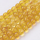 Chapelets de perles en cristal de quartz naturel X-G-G099-F6mm-19-1