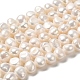 Fili di perle di perle d'acqua dolce coltivate naturali PEAR-E017-23-1
