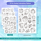 4 Sheets 11.6x8.2 Inch Stick and Stitch Embroidery Patterns DIY-WH0455-063-2