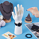 PVC Male Mannequin Right Hand Jewelry Bracelet Watch Ring Display Stands ODIS-WH0329-23A-3