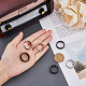 Fibloom 6 шт. 6 стильные титановые стальные простые и бордюрные цепи кольца для пальцев набор для женщин RJEW-FI0001-01-3