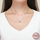 Collares de 925 plata esterlina Zirconia colgante NJEW-FF0005-14P-2