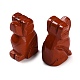 Figurine curative intagliate in diaspro rosso naturale G-B062-03A-2