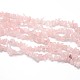 Fili di perline quarzo roso  naturale  G-O049-B-36-1