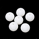 環境に優しいプラスチック模造真珠ビーズ  マット  グレードA  ラウンド  ホワイト  12x11.5mm  穴：2mm MACR-S289-12mm-01-1