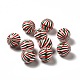 Christmas Theme Printed Natural Wooden Beads WOOD-L020-A04-1