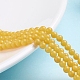 Natural Mashan Jade Round Beads Strands X-G-D263-4mm-XS07-4