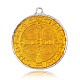 Plaqué or pendentifs en alliage d'émail ENAM-J568-01S-2