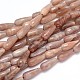 Natural Sunstone Beads Strands G-O100-24-1