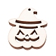 Calabaza jack-o'-lantern forma halloween recortes de madera en blanco adornos WOOD-L010-08-3