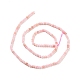 Rosa naturale perline opale fili G-E194-07-3