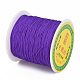 編み込みナイロン糸  ビーズジュエリー作りのための中国結びコードビーズコード  暗紫色  0.5mm  約150ヤード/ロール NWIR-R006-0.5mm-676-2