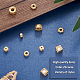 Spritewelry10pcs5スタイル真鍮クリアキュービックジルコニアビーズ  混合図形  ミックスカラー  5.5~9.5x5.5~9.5x3~6.5mm  穴：1.4~3.5mm  2個/スタイル KK-SW0001-02-5