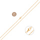 真鍮製アズキチェーンネックレス作り  合金製カニカン付き  ミックスカラー  23.6インチ（60cm）  7色  5個/カラー  35個/セット MAK-PH0002-08-2