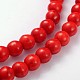 Synthetical Howlite Beads Strands G609-6mm-2