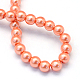 Chapelets de perles rondes en verre peint HY-Q003-10mm-77-4