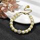 Bracelets de perles d'imitation de verre pour femmes BJEW-JB10034-01-2