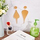 GORGECRAFT 1 Set Restroom Signs Men and Women Brushed Bathroom Door Signage Decor WC Door Sign Acrylic Figure Set Self Adhesive Back Wall Toilet Symbol Sticker for Business Office Restaurant AJEW-WH0043-56A-4