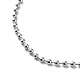 304 Stainless Steel Ball Chain Necklace NJEW-D045-03P-2