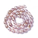 Fili di perle di perle d'acqua dolce coltivate naturali PEAR-L021-20-01A-3