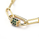 Brass Paperclip Chain Bracelets BJEW-JB05116-M-3