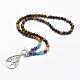 Tibetan Style Alloy Pendant Necklaces NJEW-F170-A02-1