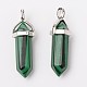 Dyed Synthetic Malachite Pointed Pendants G-F295-03D-4