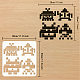 PET Hollow Out Drawing Painting Stencils DIY-WH0391-0113-2