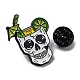 Halloween Skull Enamel Pins JEWB-H014-03EB-02-3