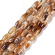 Brins de perles d'agate à bandes naturelles G-G0001-D01-1
